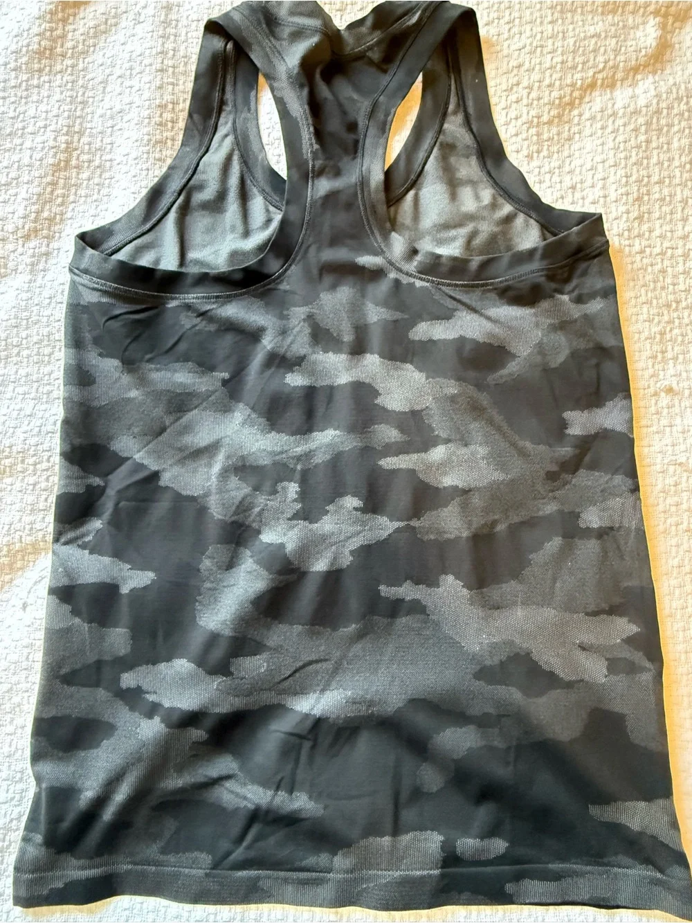 Athleta Black Camo Racerback Performance Tank